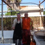 cocinando paella