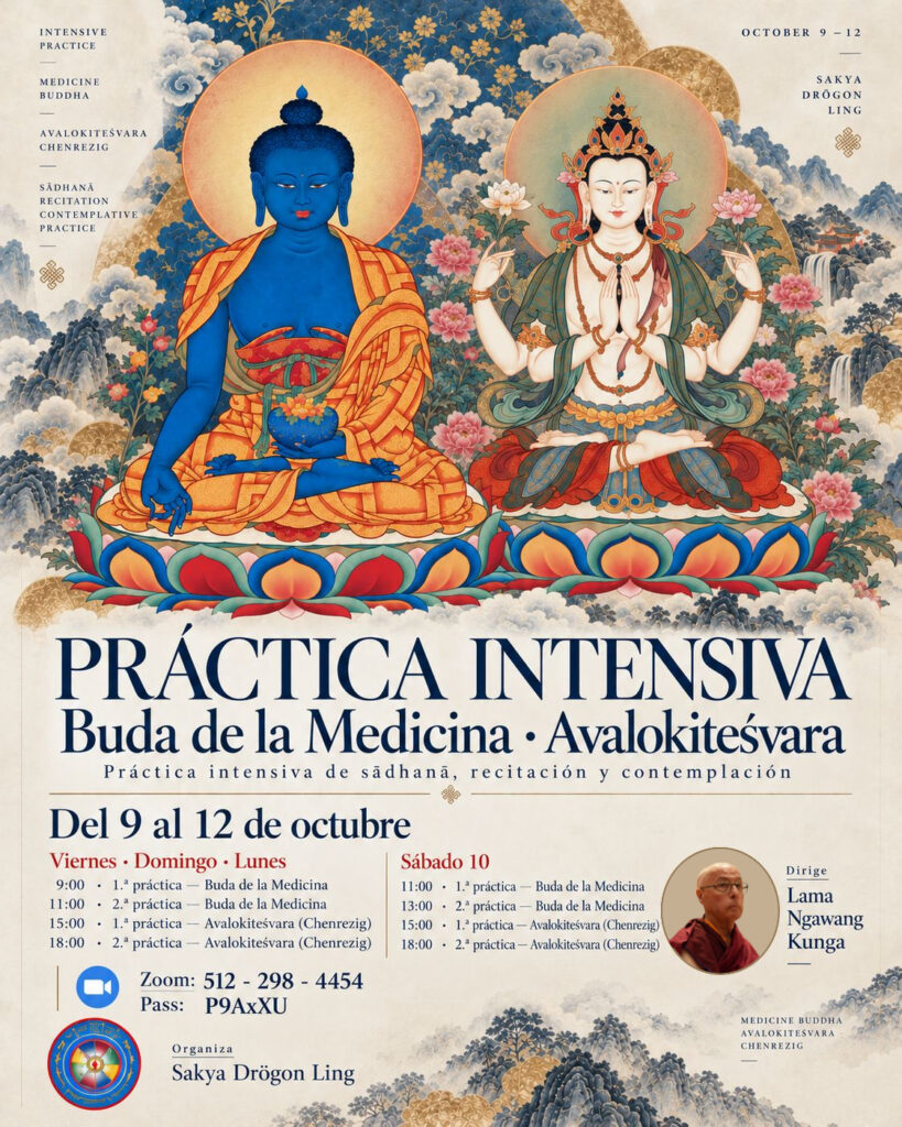 Cartel buda medicina chenresig